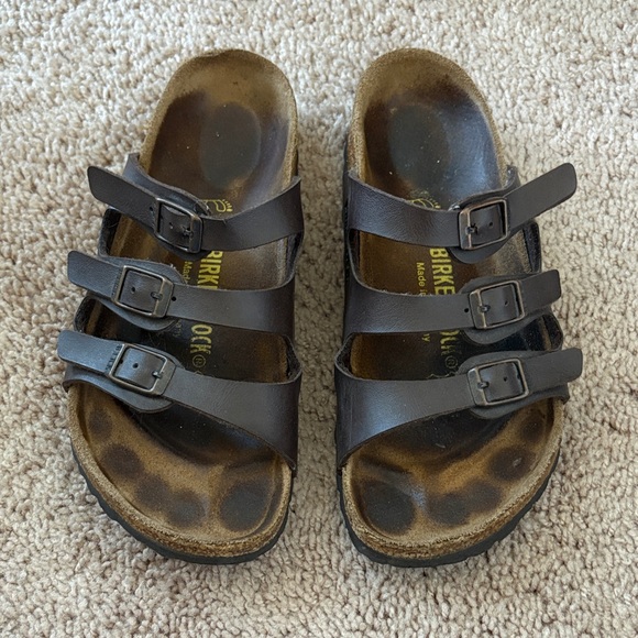 Birkenstock Florida Dark Brown Size 36 - Picture 1 of 4